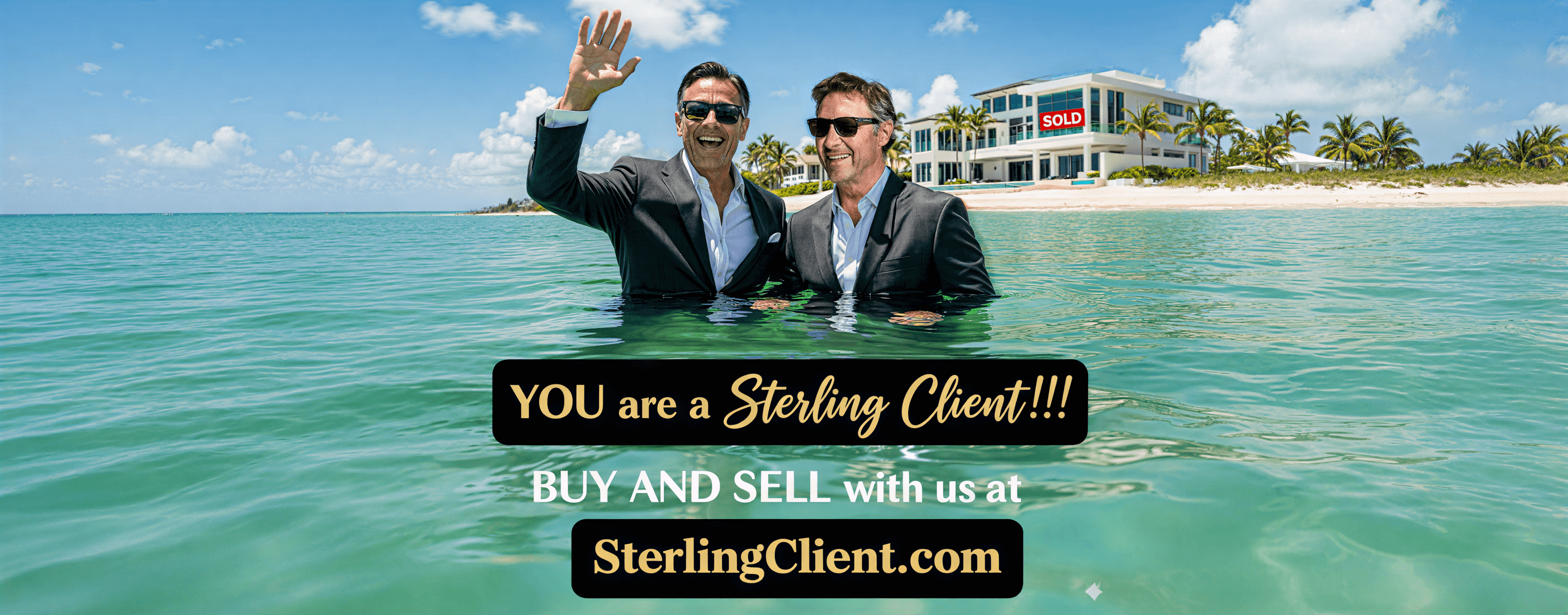 Sterling Client beach house sold banner